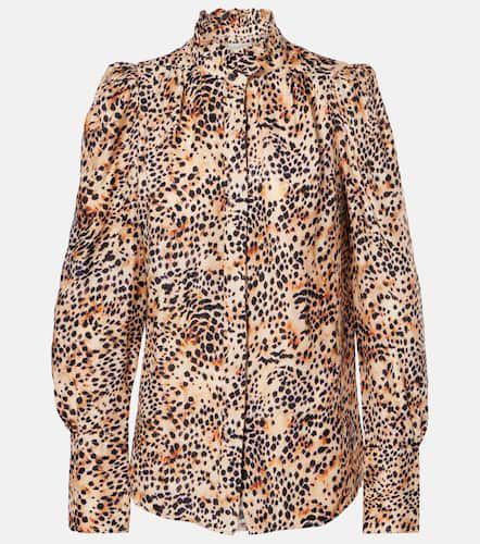 Lamia leopard-print ruffled blouse - Isabel Marant - Modalova