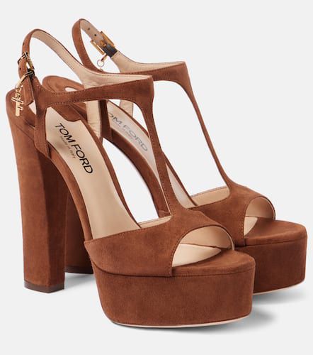 Angelina 130 suede platform sandals - Tom Ford - Modalova