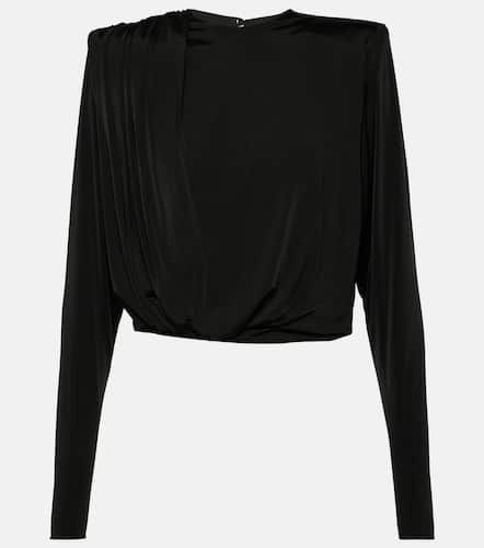 Draped jersey top - Alexandre Vauthier - Modalova