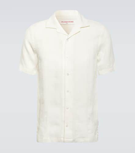 Hibbert linen-blend bowling shirt - Orlebar Brown - Modalova