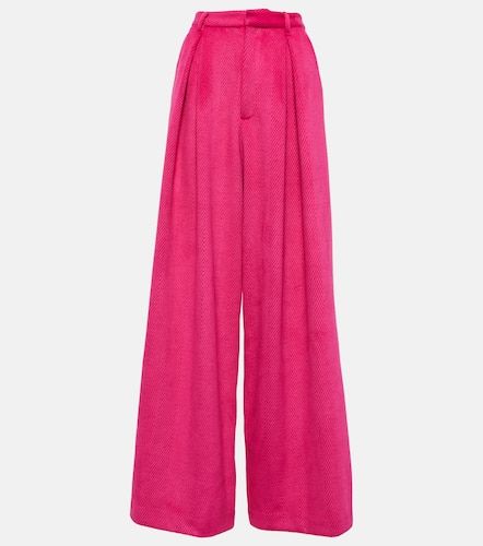 High-rise wide-leg crepe pants - Giuseppe di Morabito - Modalova