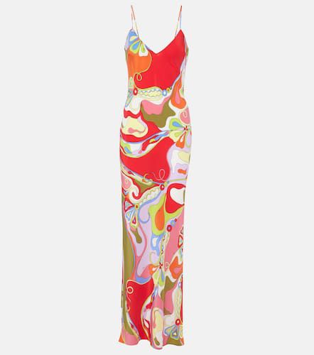 Orchidee silk crÃªpe de chine maxi dress - Pucci - Modalova