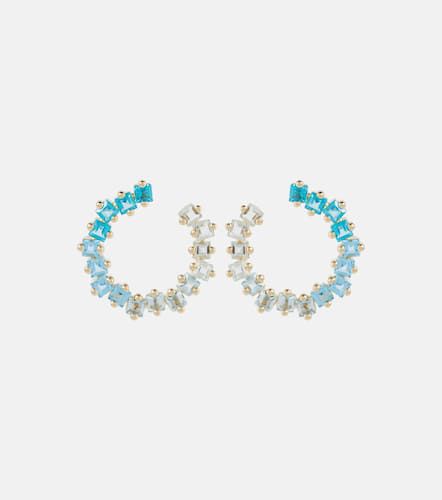Sideways Spiral 14kt earrings - Suzanne Kalan - Modalova
