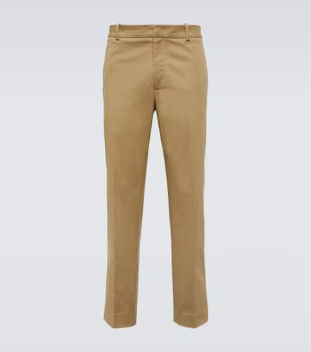 Cotton-blend gabardine straight pants - Moncler - Modalova