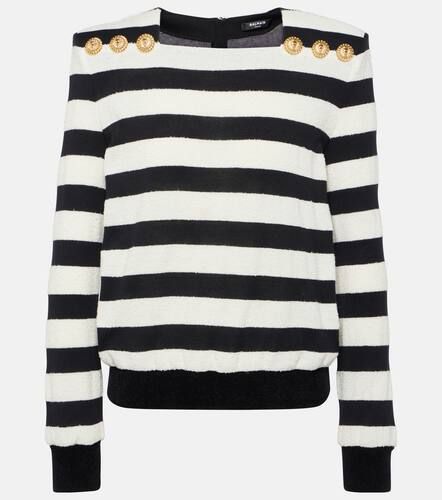 Balmain Top de jersey a rayas - Balmain - Modalova