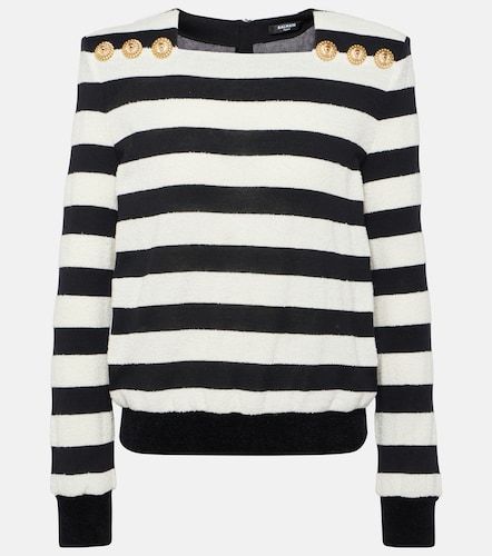Balmain Top de jersey a rayas - Balmain - Modalova
