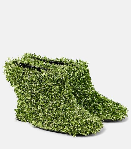 Mules 105 metallizzate con zeppa - Dries Van Noten - Modalova