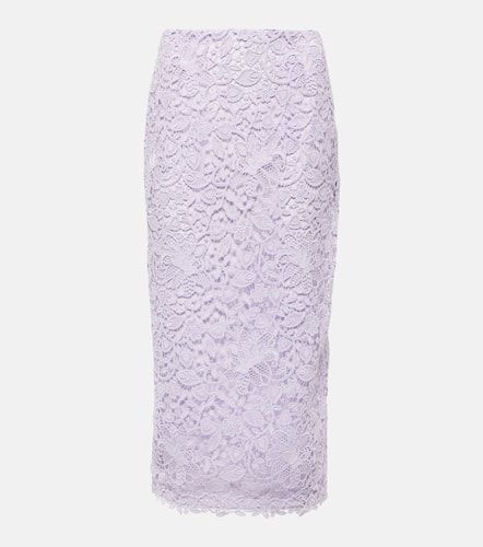 Falda tubo de encaje guipur - Carolina Herrera - Modalova