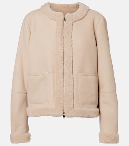 Chaqueta de ante con borrego - Moncler - Modalova