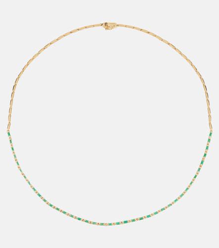 Collar de oro de 18 ct con esmeraldas - Suzanne Kalan - Modalova