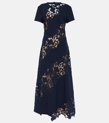 Wool-blend lace midi dress - Oscar de la Renta - Modalova