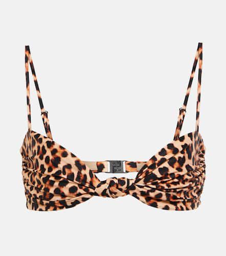 Leopard-print bikini top - Johanna Ortiz - Modalova
