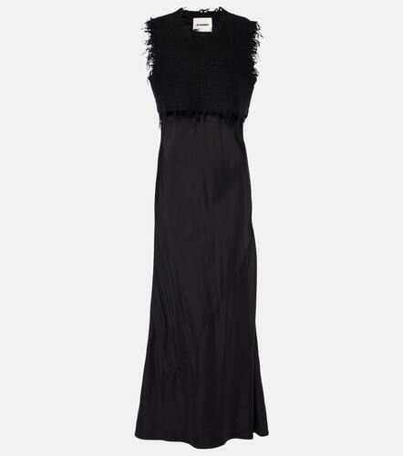 BouclÃ©-trimmed maxi dress - Jil Sander - Modalova