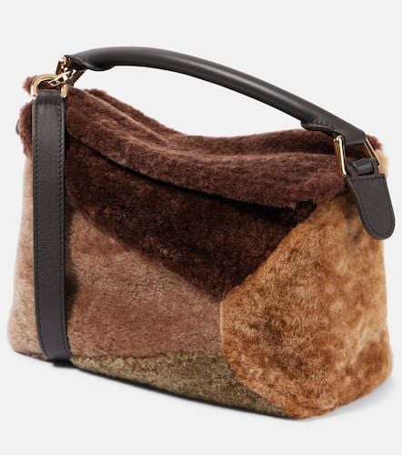 Bolso al hombro Puzzle Edge Small de borrego - Loewe - Modalova