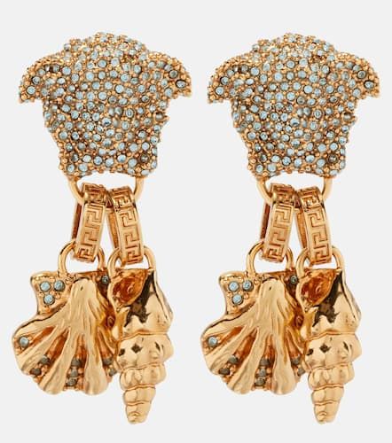 La Medusa embellished drop earrings - Versace - Modalova