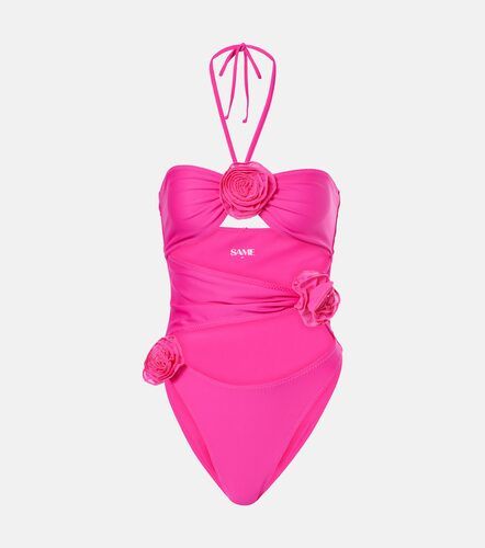 Costume intero con applicazioni floreali - Same - Modalova