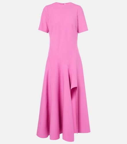 Draped wool-blend midi dress - Oscar de la Renta - Modalova