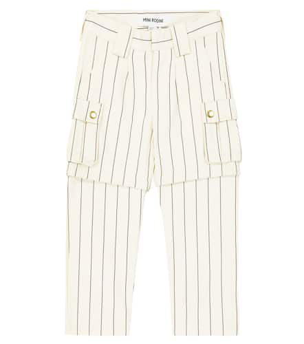 Striped cotton cargo pants - Mini Rodini - Modalova