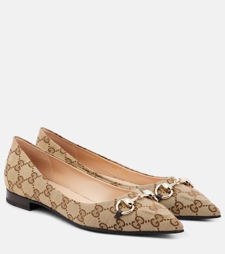 Ballerinas Horsebit GG aus Canvas - Gucci - Modalova