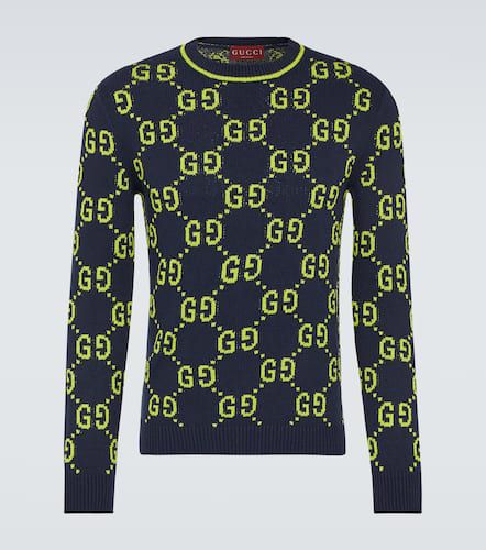 GG cotton-blend jacquard sweater - Gucci - Modalova
