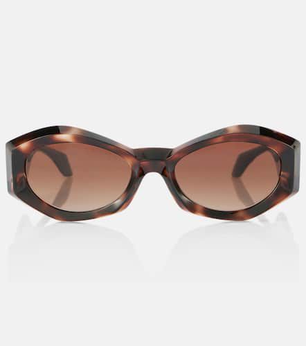 Medusa Plaque oval sunglasses - Versace - Modalova