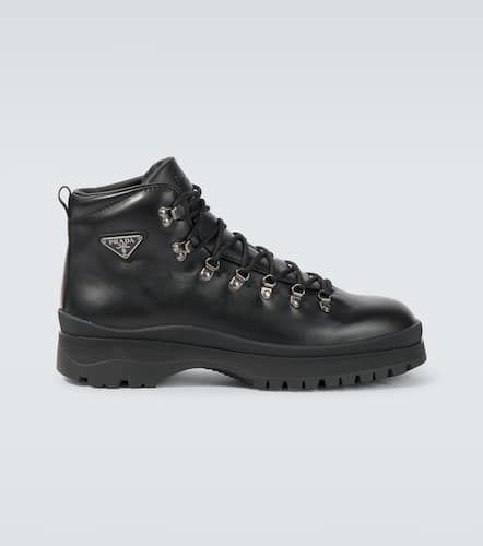 Prada Brixxen leather lace-up boots - Prada - Modalova