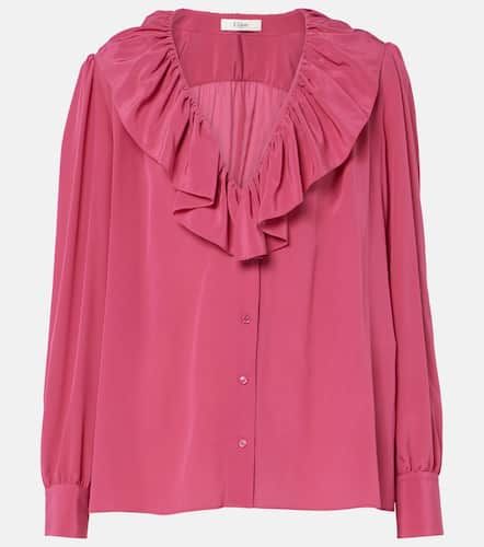 Chloé Blusa de seda con volantes - Chloe - Modalova