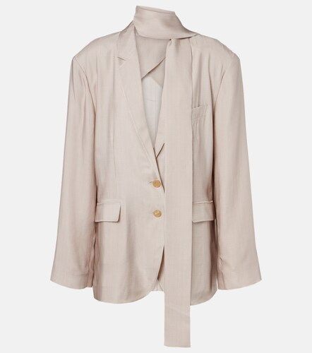Blazer a quadri con sciarpa - Acne Studios - Modalova