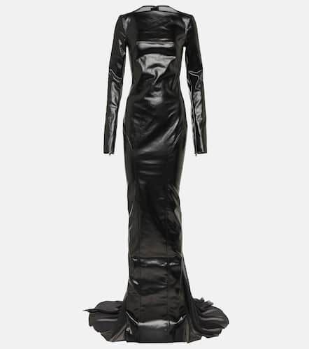Ruched coated cotton gown - Rick Owens - Modalova