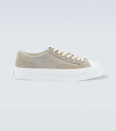 City suede-trimmed canvas sneakers - Givenchy - Modalova