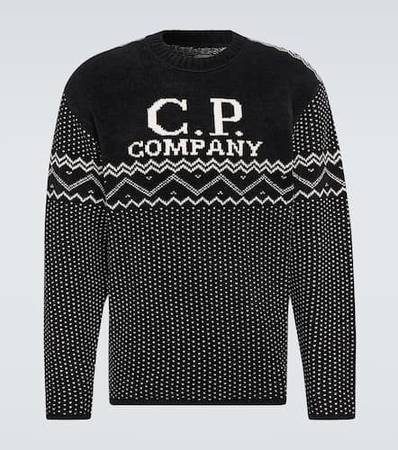 Pullover in ciniglia di cotone jacquard - C.P. Company - Modalova