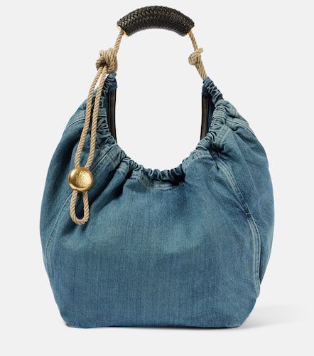 Borsa a spalla Squeeze Medium in denim - Loewe - Modalova