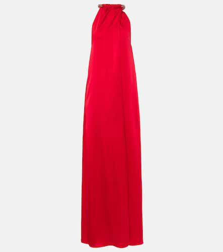 Embellished halterneck satin gown - Stella McCartney - Modalova