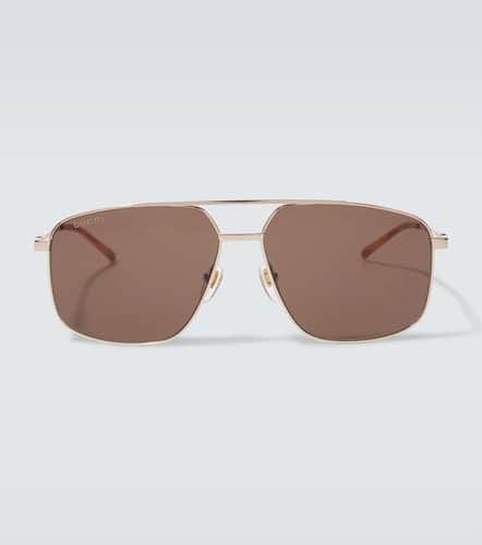 Gucci Eckige Sonnenbrille Web - Gucci - Modalova