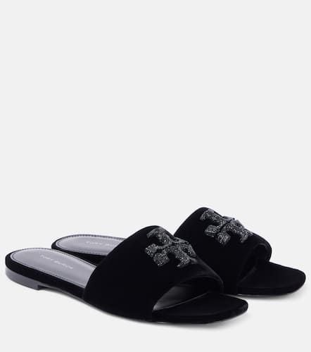 Chanclas Eleanor de terciopelo - Tory Burch - Modalova