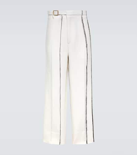 Oasi Lino striped linen straight pants - Zegna - Modalova