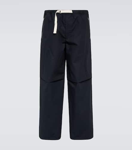 Pantaloni in cotone con zip - Jil Sander - Modalova