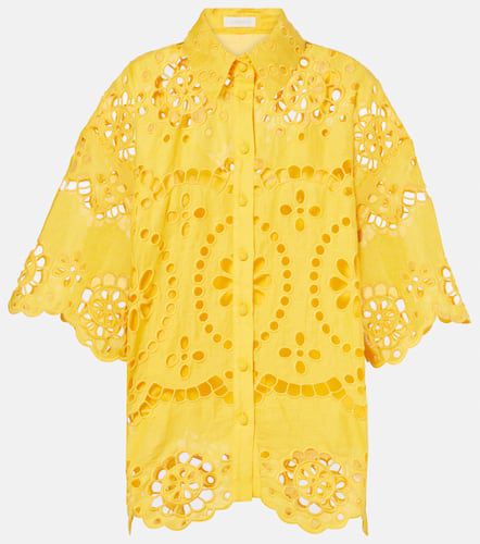 Camisa Pop de lino con bordado inglés - Zimmermann - Modalova