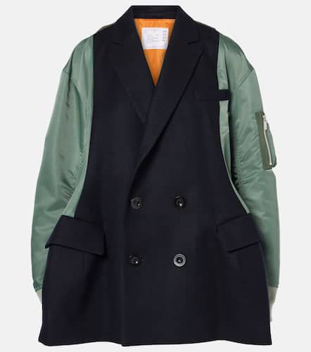 Sacai Wool-blend quilted coat - Sacai - Modalova