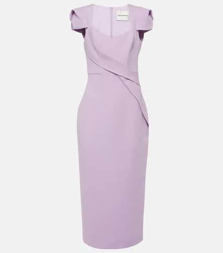 Draped wool and silk midi dress - Roland Mouret - Modalova