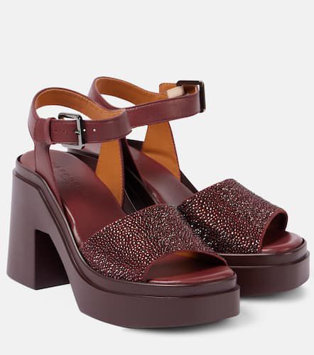 Nelio 110 embellished platform sandals - Clergerie - Modalova