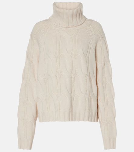 Cable-knit wool and cashmere turtleneck sweater - Jardin des Orangers - Modalova