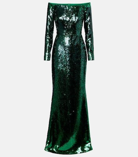 Vestido de fiesta con lentejuelas - Elie Saab - Modalova