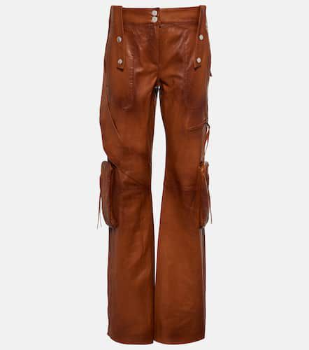 Blumarine Leather cargo pants - Blumarine - Modalova