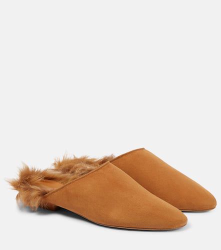 Otto shearling-trimmed suede mules - Khaite - Modalova