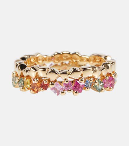 Rainbow Mini 18kt ring with sapphires - Suzanne Kalan - Modalova