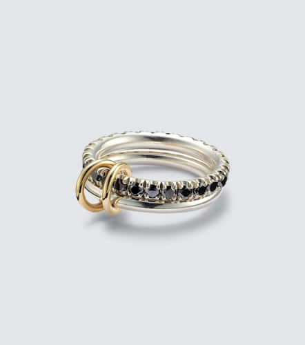 Ring Enzo SG Noir aus Sterlingsilber mit 18kt Gelbgold und Diamanten - Spinelli Kilcollin - Modalova