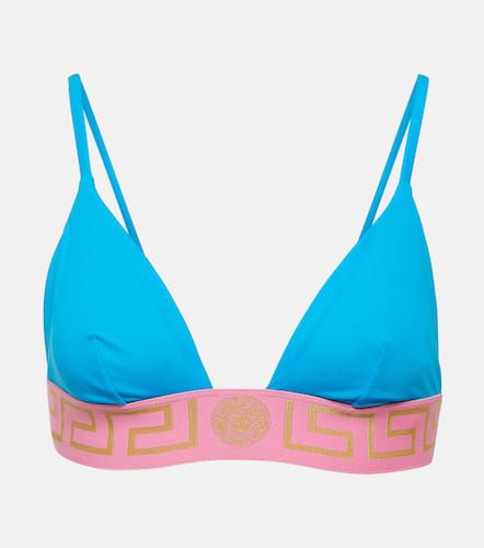 Versace Top bikini con Greca - Versace - Modalova