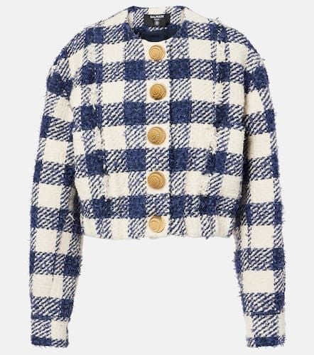 Balmain Checked tweed jacket - Balmain - Modalova