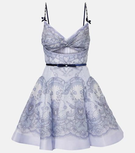 Crush Twist Front bow-detail lace minidress - Zimmermann - Modalova